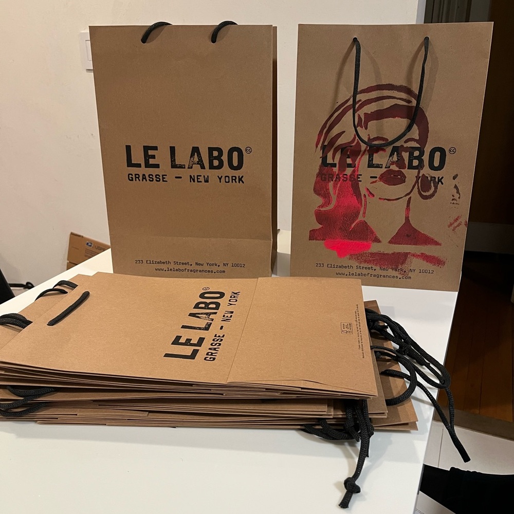 Le Labo 9 Tan Bags with Black Handles